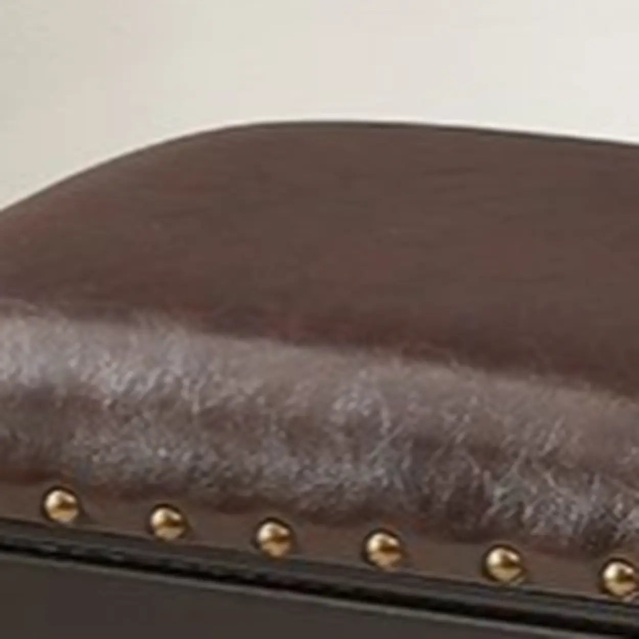 Blue Wood Upholstered Accent Vanity Stool