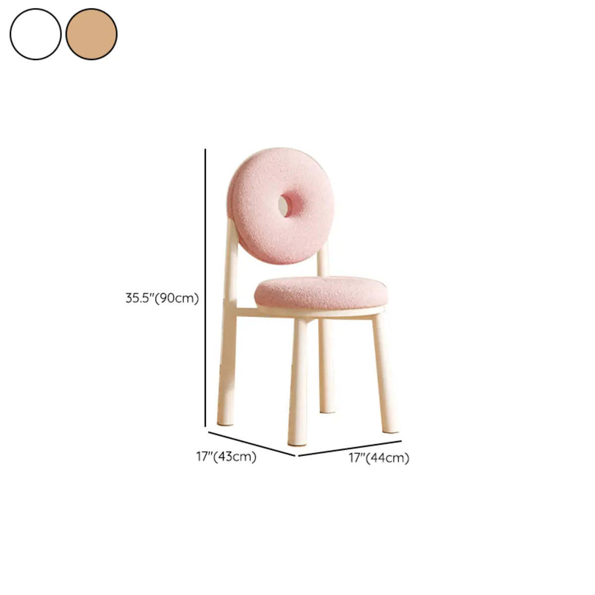 Sherpa High-Back Side Chair with Wood Legs