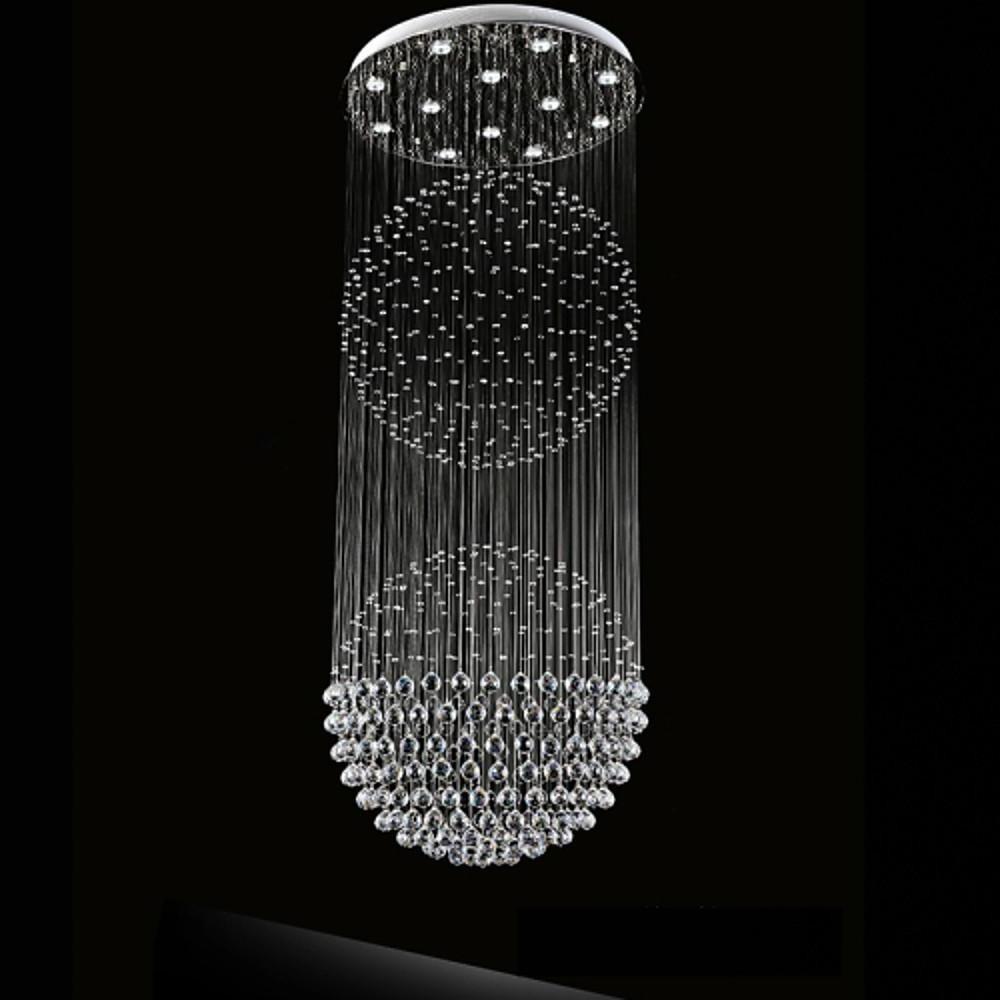 Double Sphere Metal Crystal Rustic Chandeliers Contemporary Chandeliers-Lighom