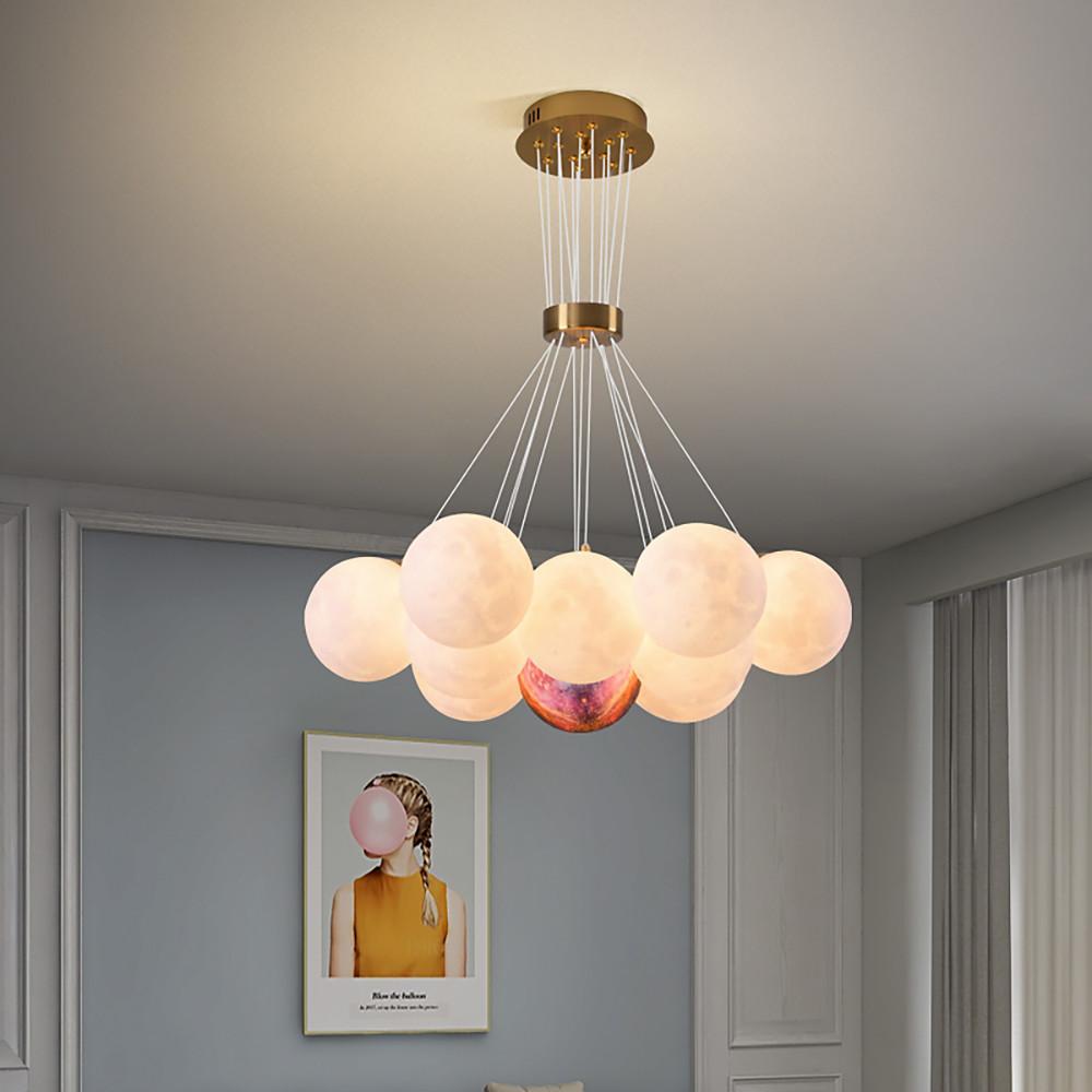 Modern Cluster Globe Chandelier Pendant Light Island Lights Hanging Lamp-Lighom