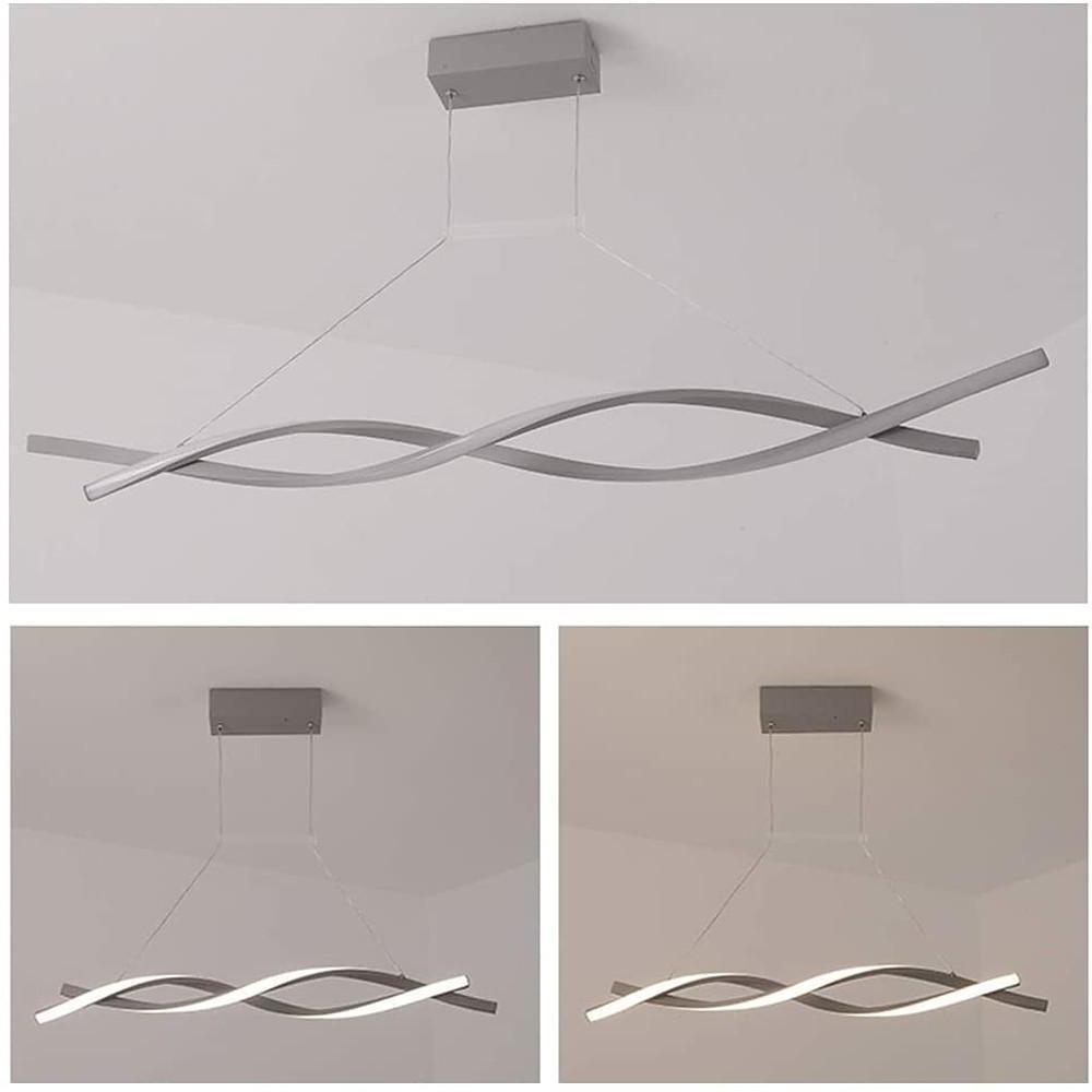 Interwoven Waves LED Modern Pendant Lighting Hanging Lamp Island Lights-Lighom