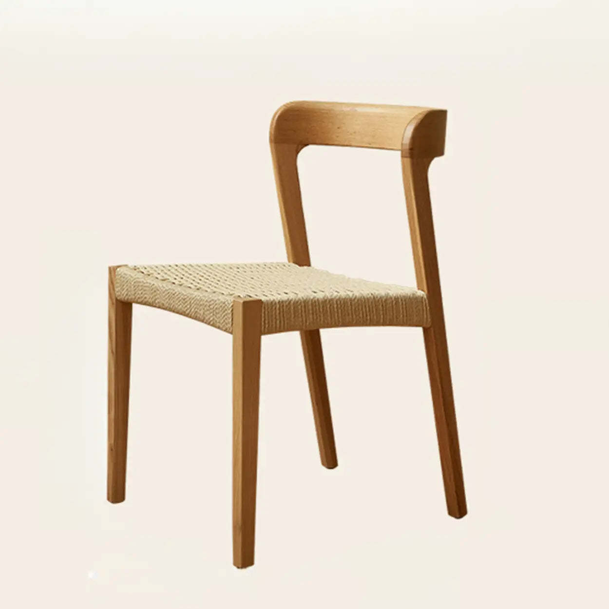 Lighom nordic seat rope wood office chairs
