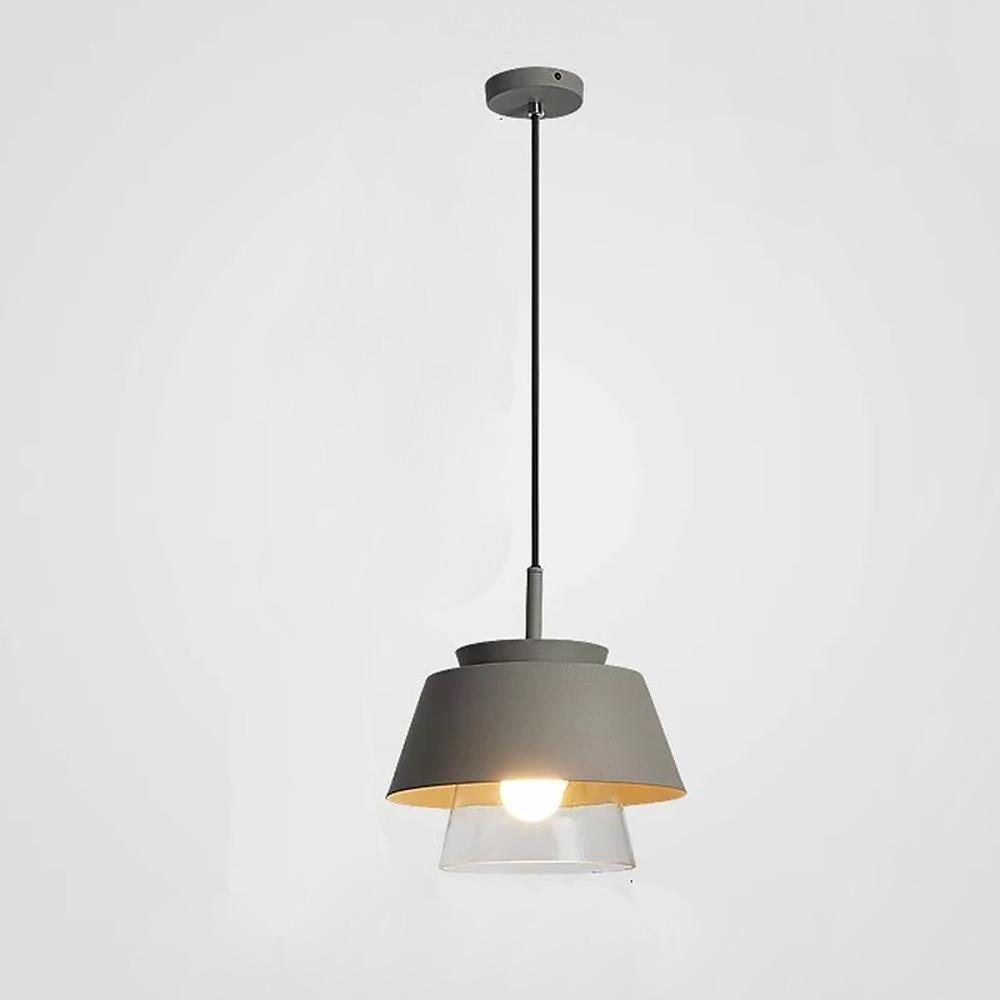 Traditional Metal Glass LED Modern Pendant Lights Hanging Lamp Island Lights-Lighom