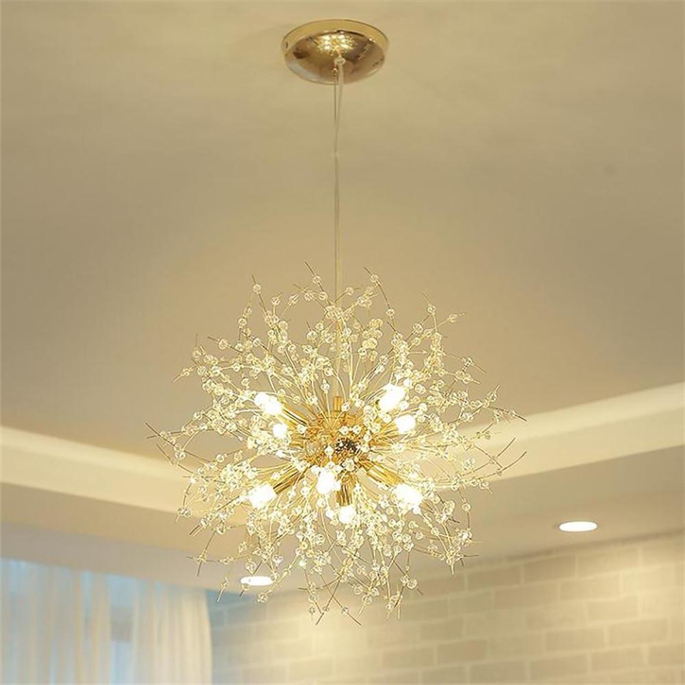 16'' Mini Globe Style Metal Electroplated Chandelier with Centrally Located Lights Enlightening Surroundings-Lighom