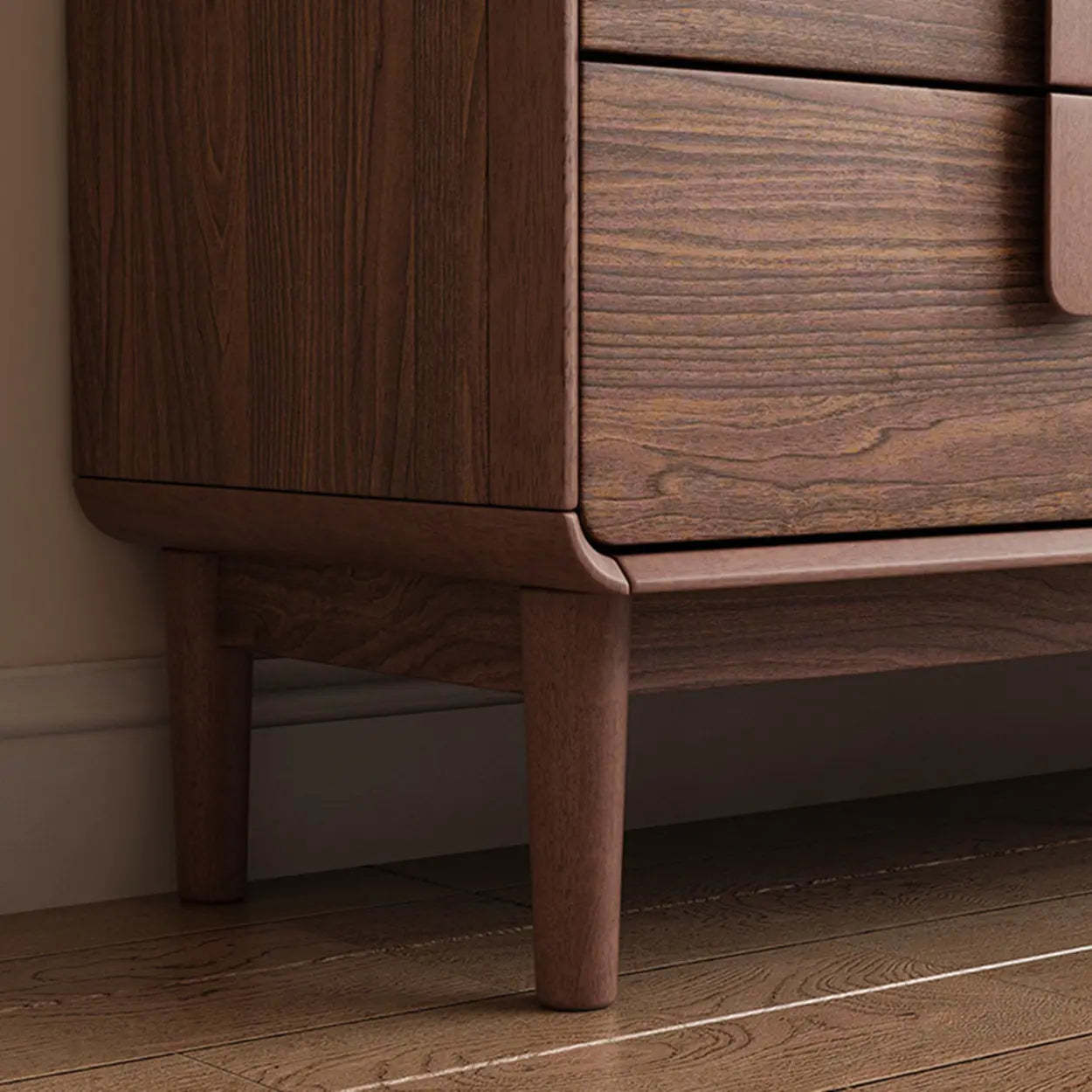 Brown Wood Rectangular Dresser