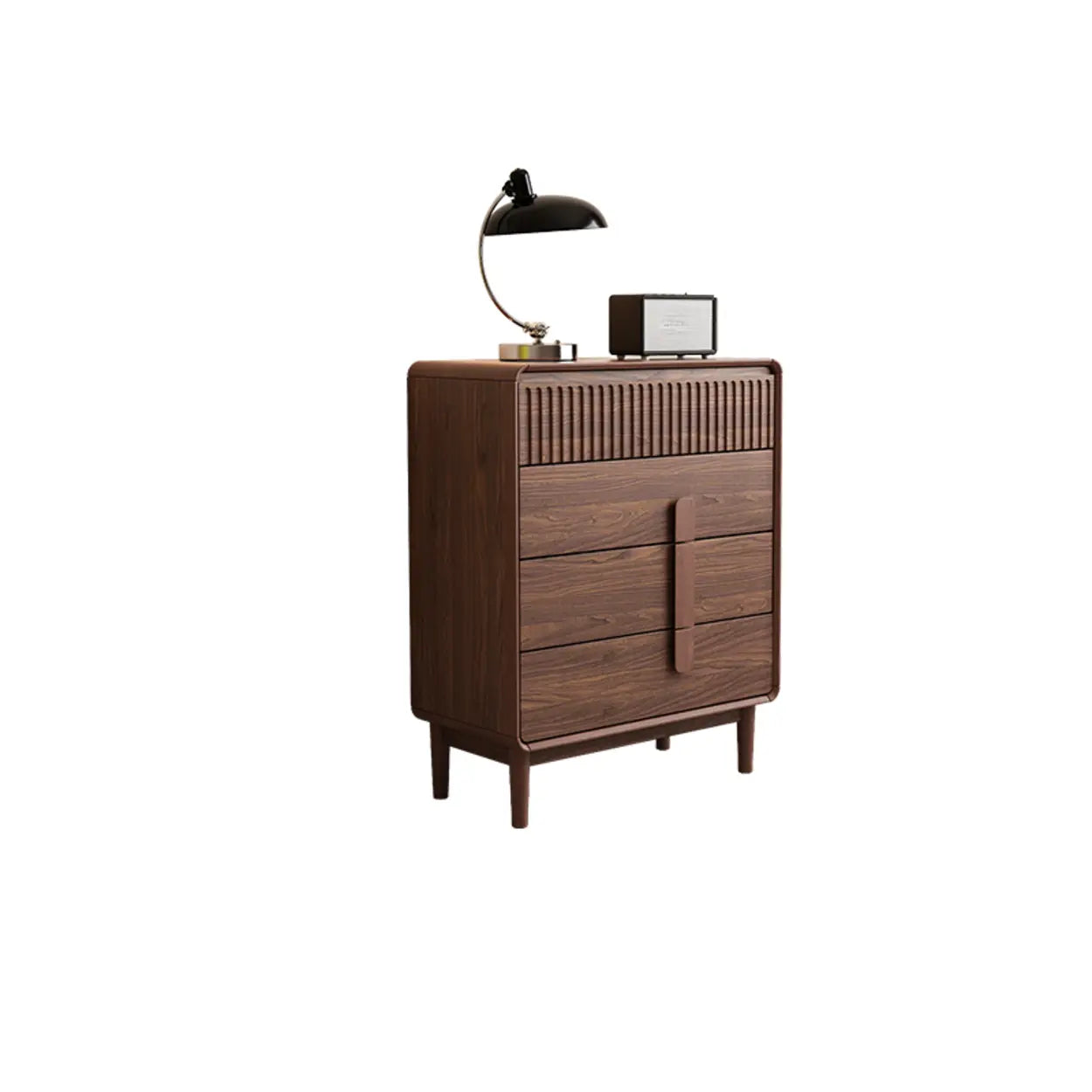 Brown Wood Rectangular Dresser