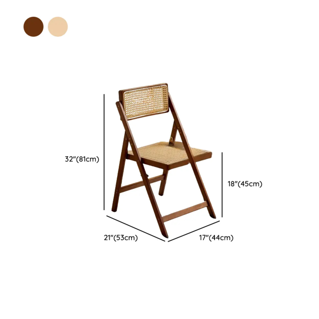 Folding Wood Leather-Cushion Bar Stool