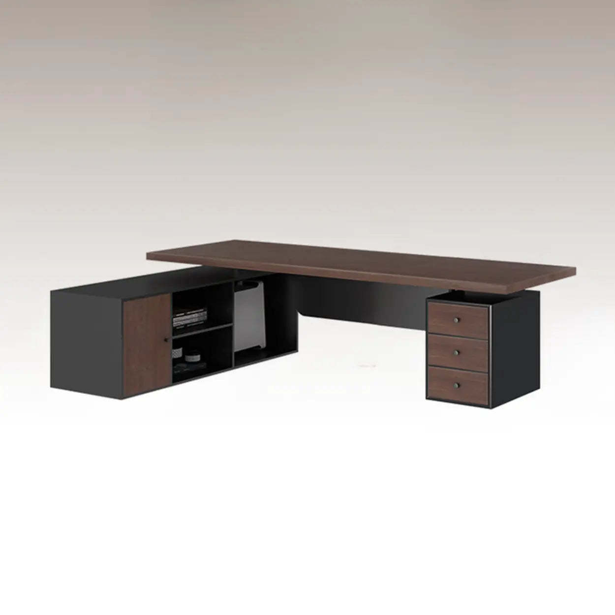 Modern desk l-shaped desks in wood