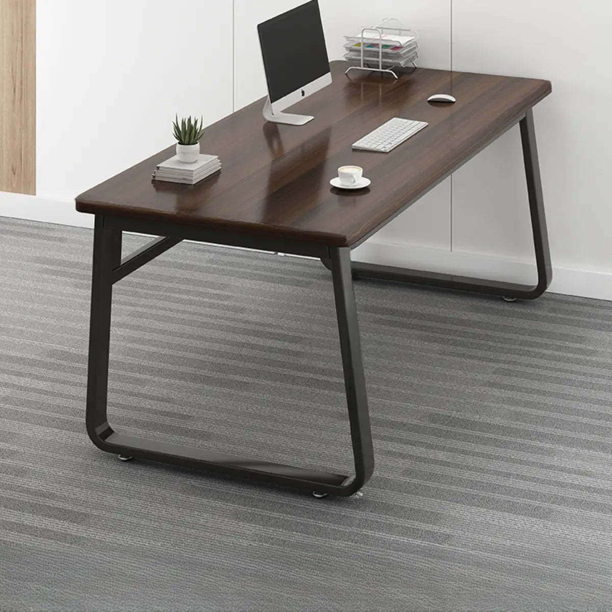 Modern sledge writing desks in metal wood