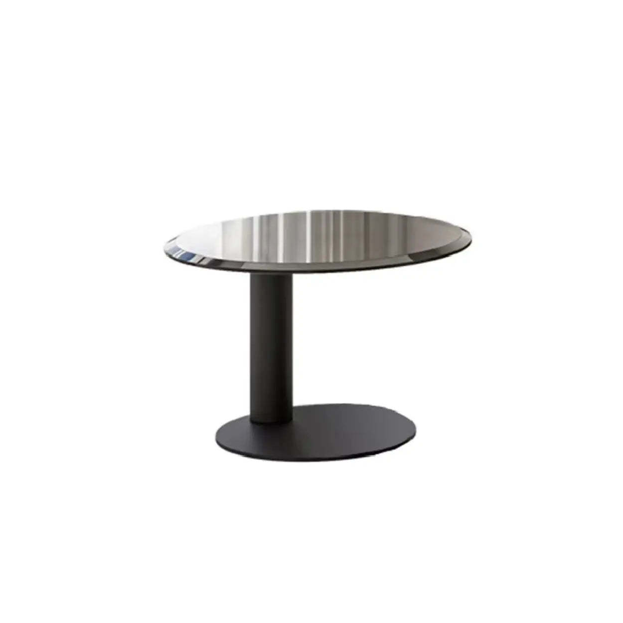 Brown modern round drawers coffee tables