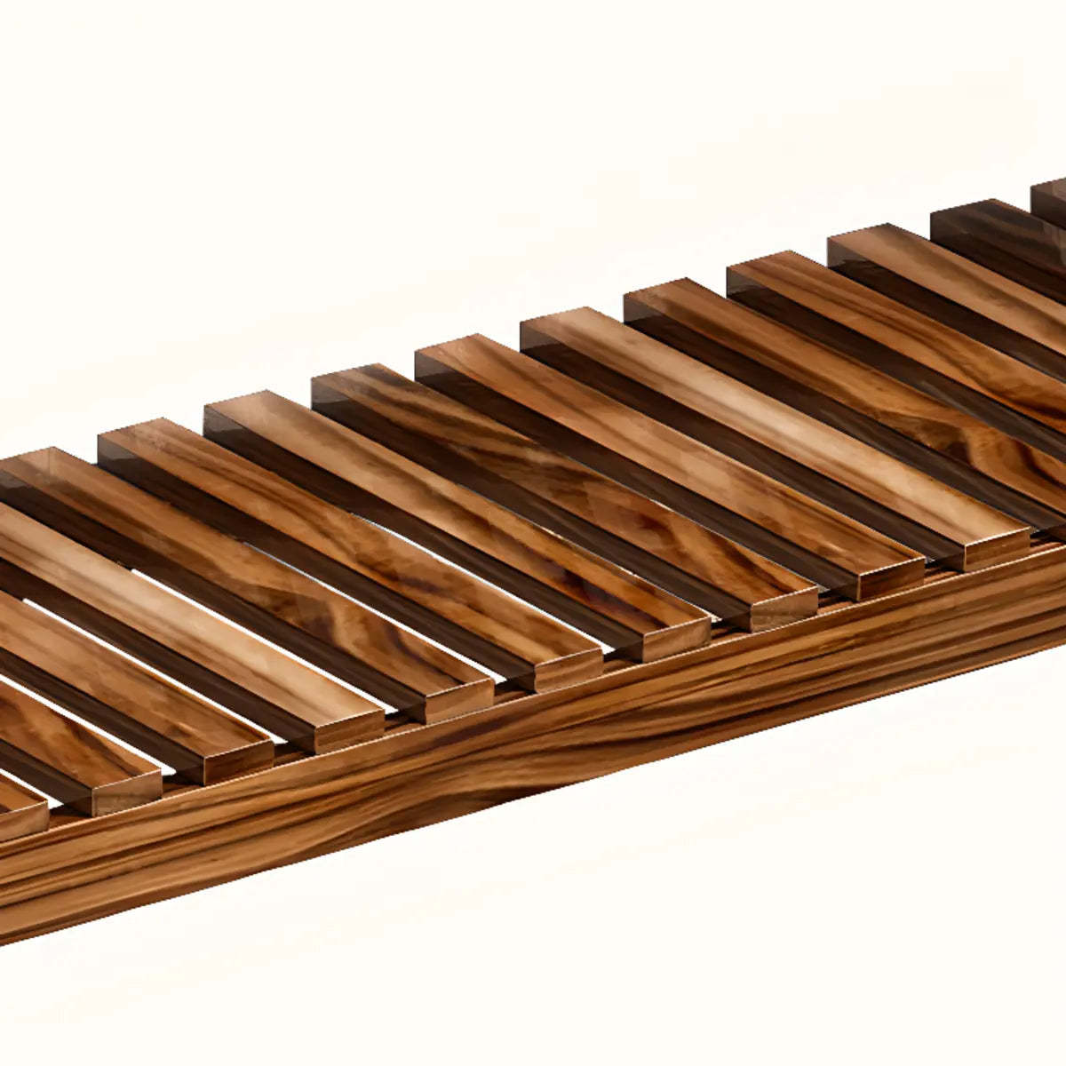 Brown Multi-Tier Wood Rolling Large Plant Stand