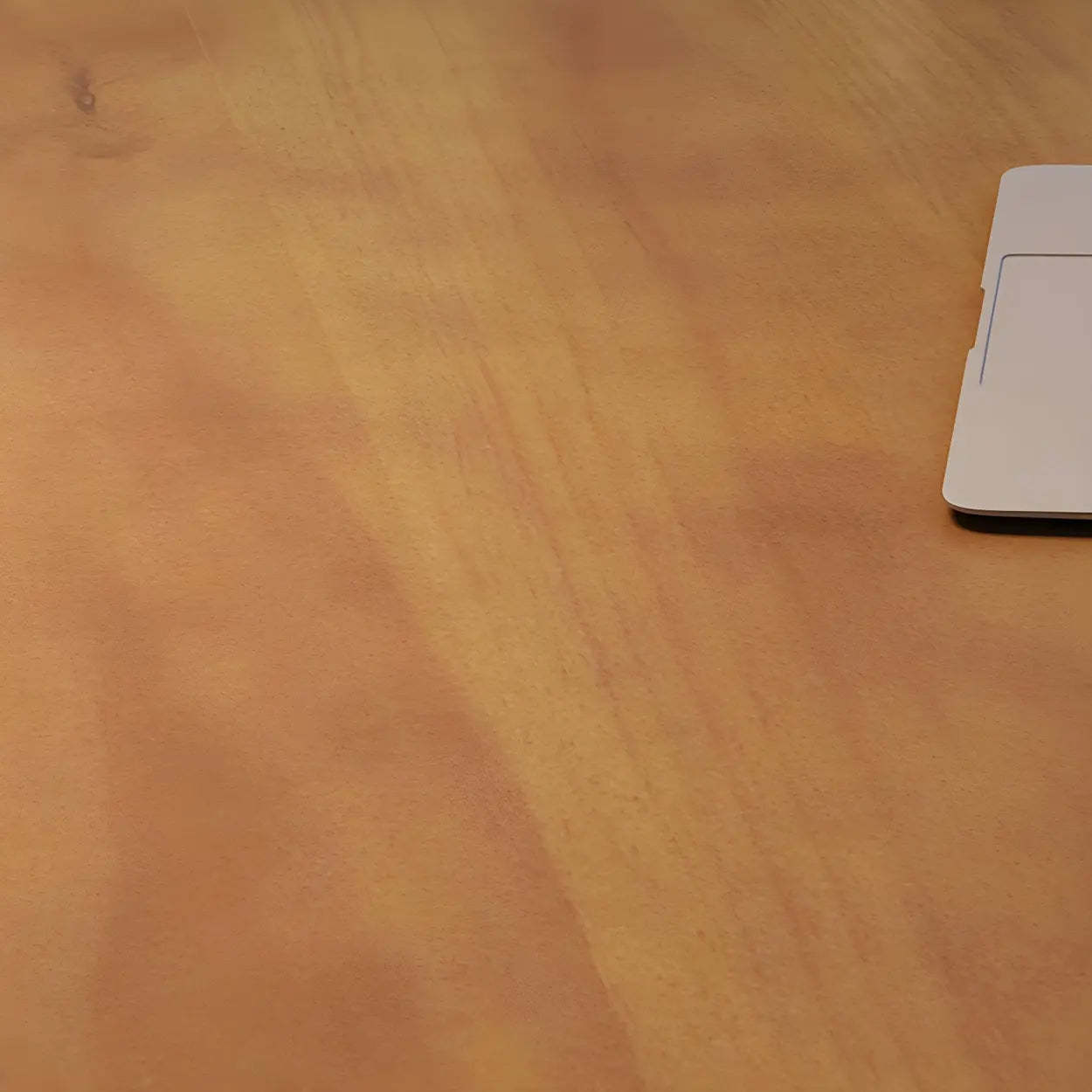 Brown Pine Wood Steel Sledge Gaming Desk — Table Only