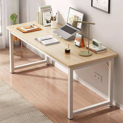 Butcher Block H-Shape Writing Desk