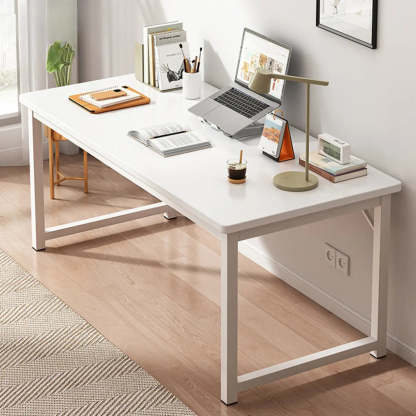 Butcher Block H-Shape Writing Desk