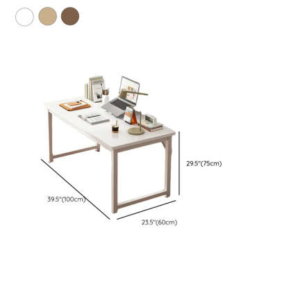 Butcher Block H-Shape Writing Desk