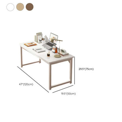 Butcher Block H-Shape Writing Desk