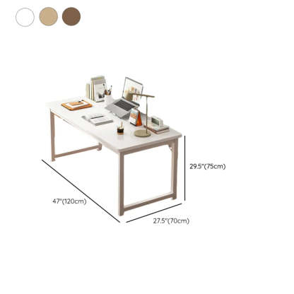 Butcher Block H-Shape Writing Desk