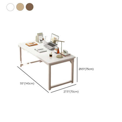 Butcher Block H-Shape Writing Desk