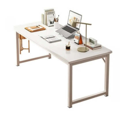 Butcher Block H-Shape Writing Desk — Brown / Table Only