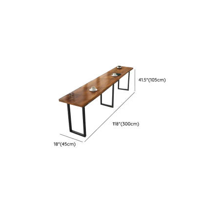 Pine Tall Rectangular Bar Table
