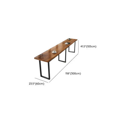 Pine Tall Rectangular Bar Table