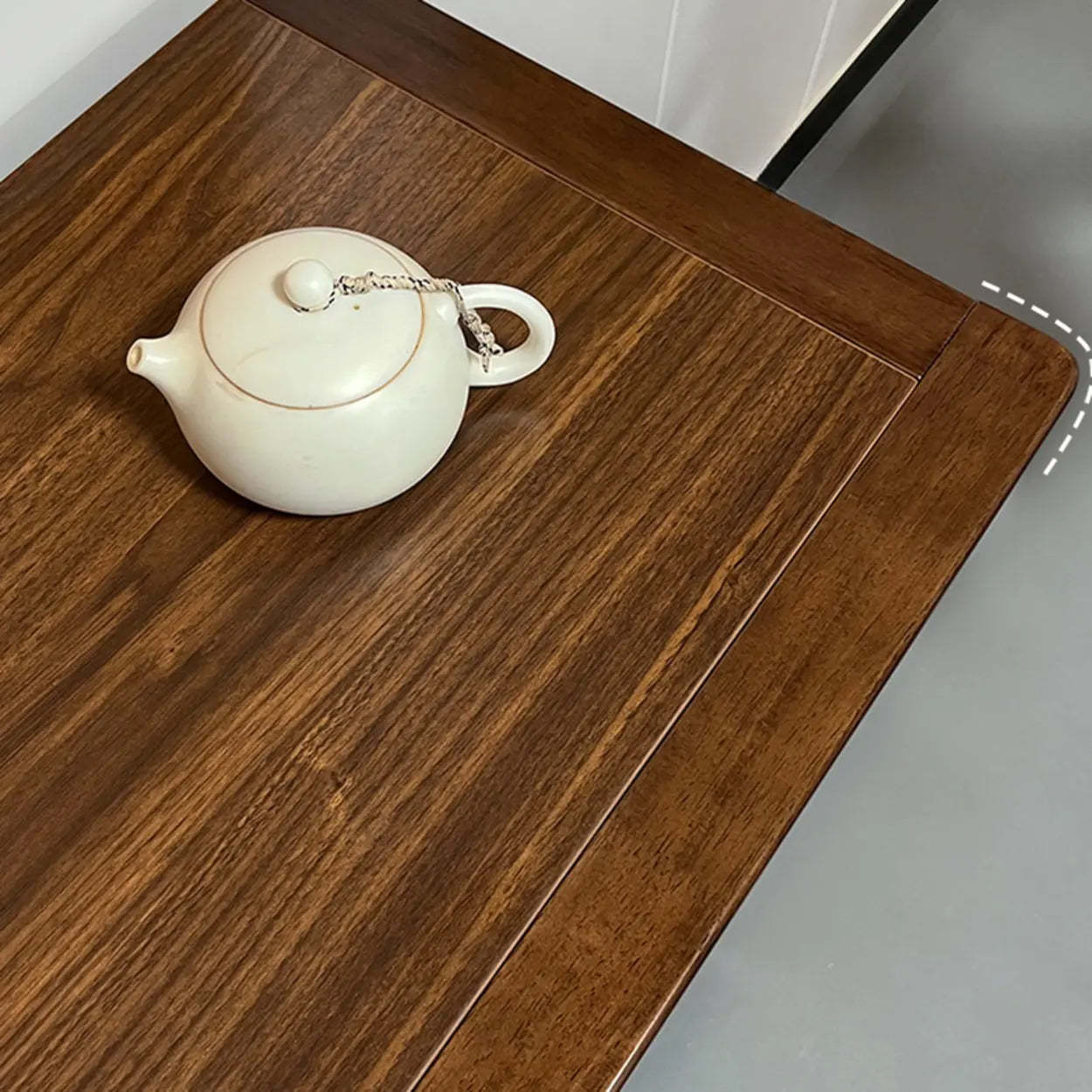 Brown Rectangular Wood Kitchen China Cabinet