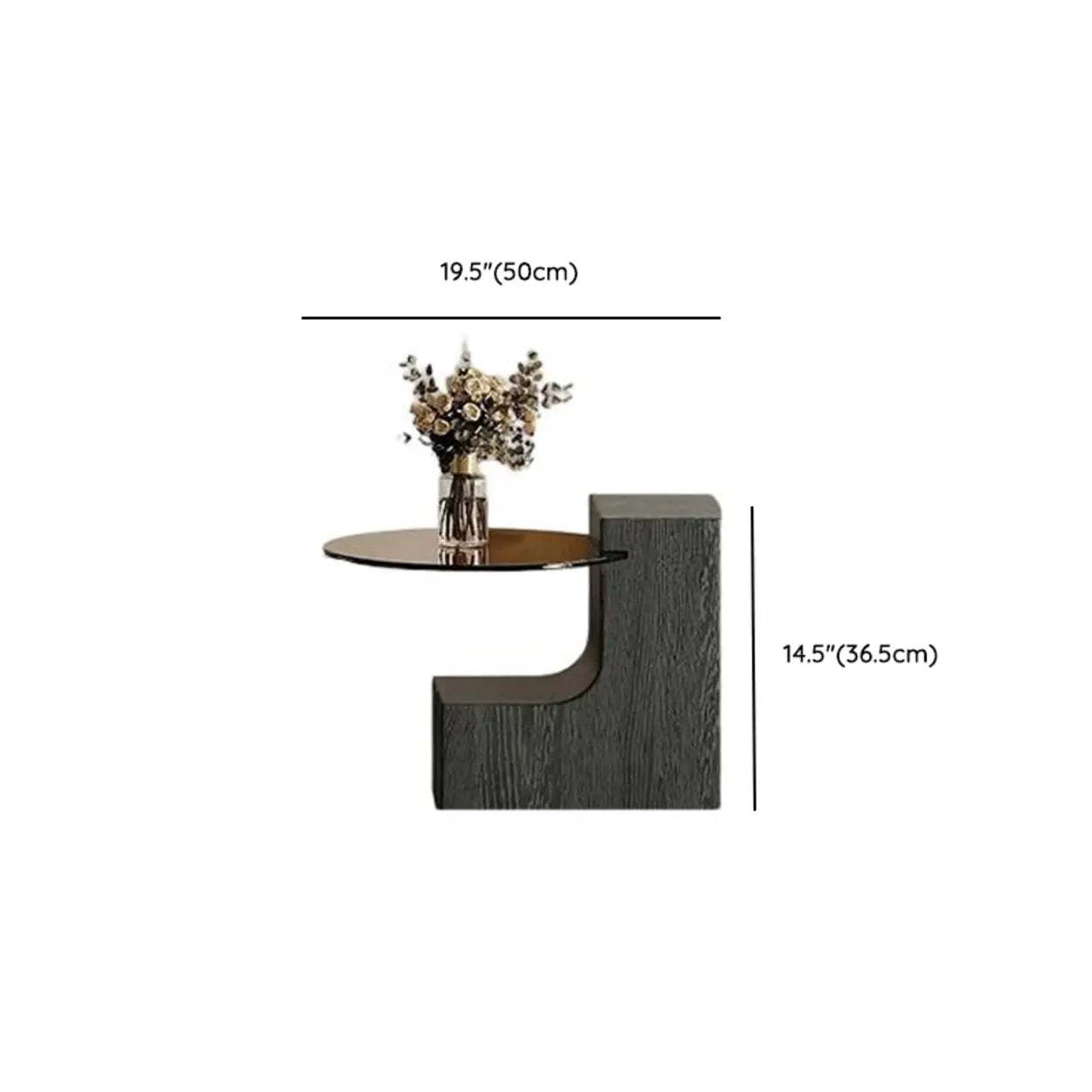 Brown Round Wood Nesting Coffee Table with Tripod Legs