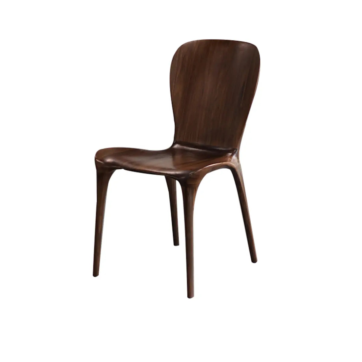 Lighom curved-back armless wood dining chairs & benches for kitchen