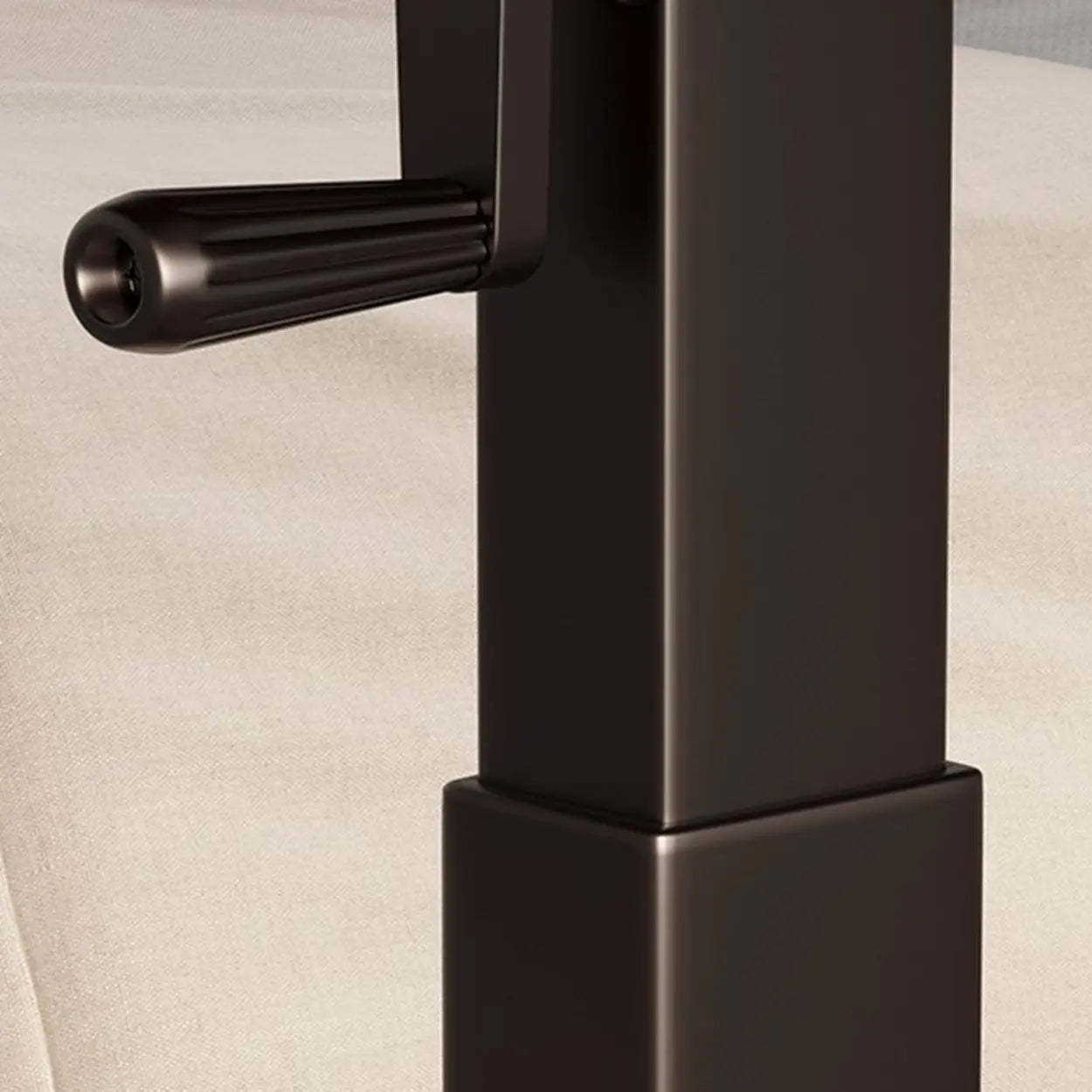 Brown Narrow Adjustable Wood Single Desk