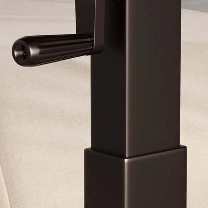 Brown Narrow Adjustable Wood Single Desk