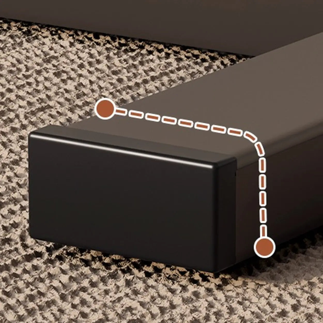 Brown Narrow Adjustable Wood Single Desk