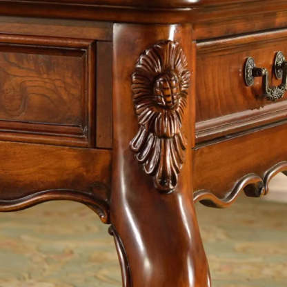 Brown Square Distressed Wood Storage Coffee Table