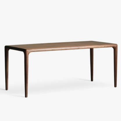 Brown Rectangular Wood Writing Desk — Table Only