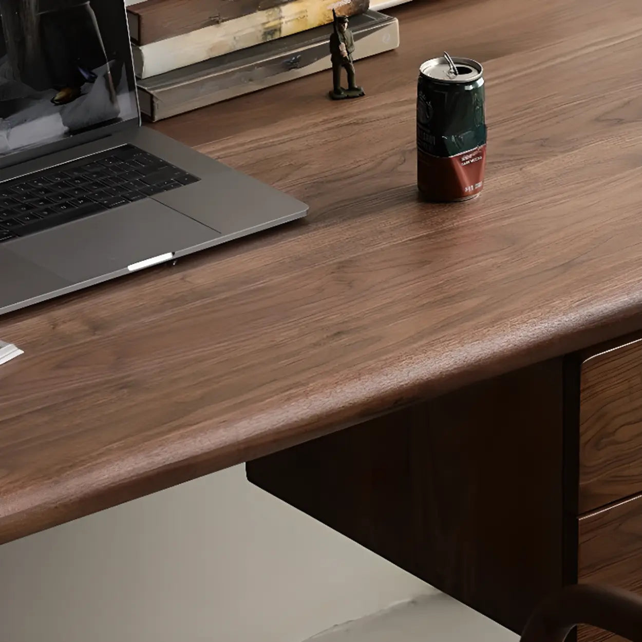 Brown Rectangular Wood Writing Desk