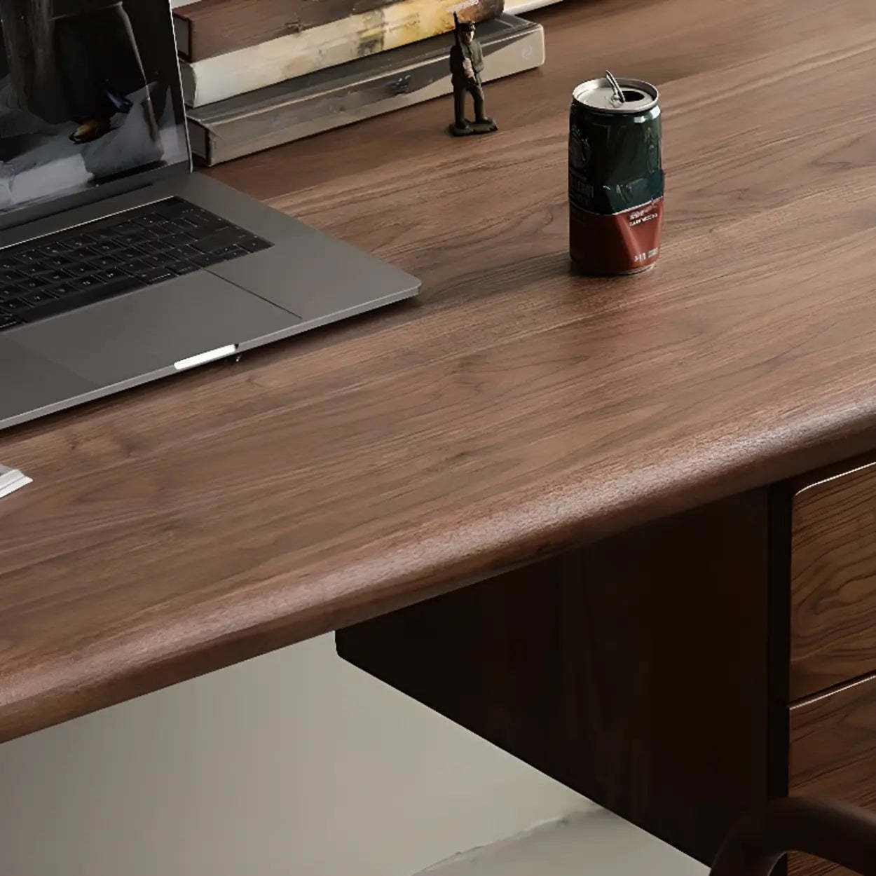 Brown Rectangular Wood Writing Desk