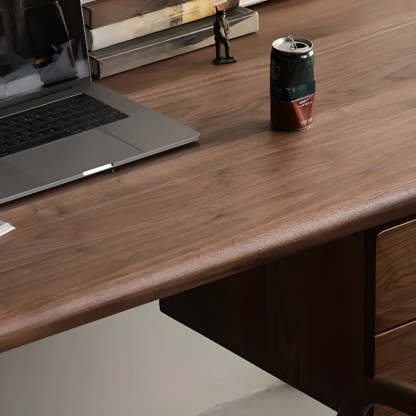 Brown Rectangular Wood Writing Desk