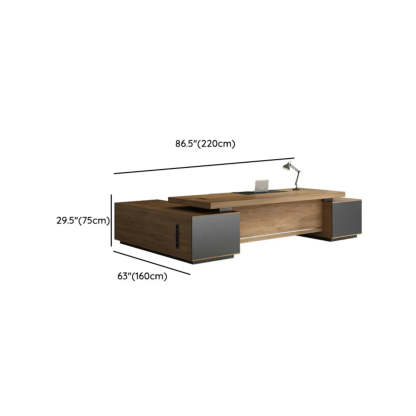 Timber executive wood desks for office