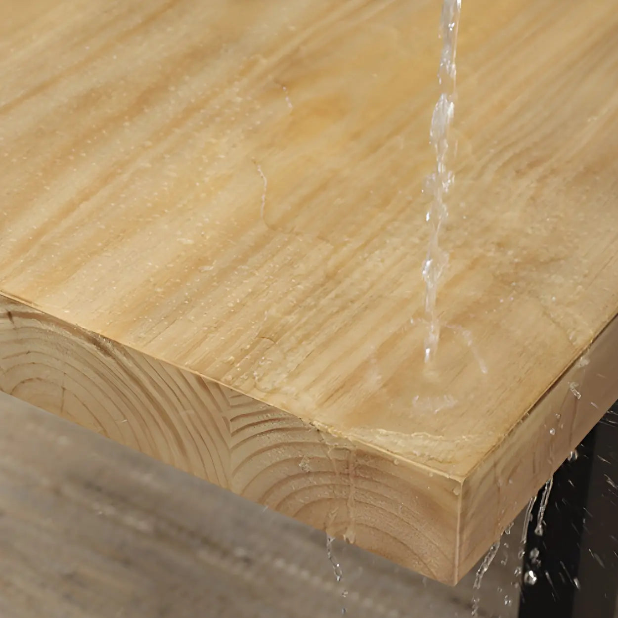 Brown Walnut Wood Large Dining Bar Table — Without Chairs / Walnut