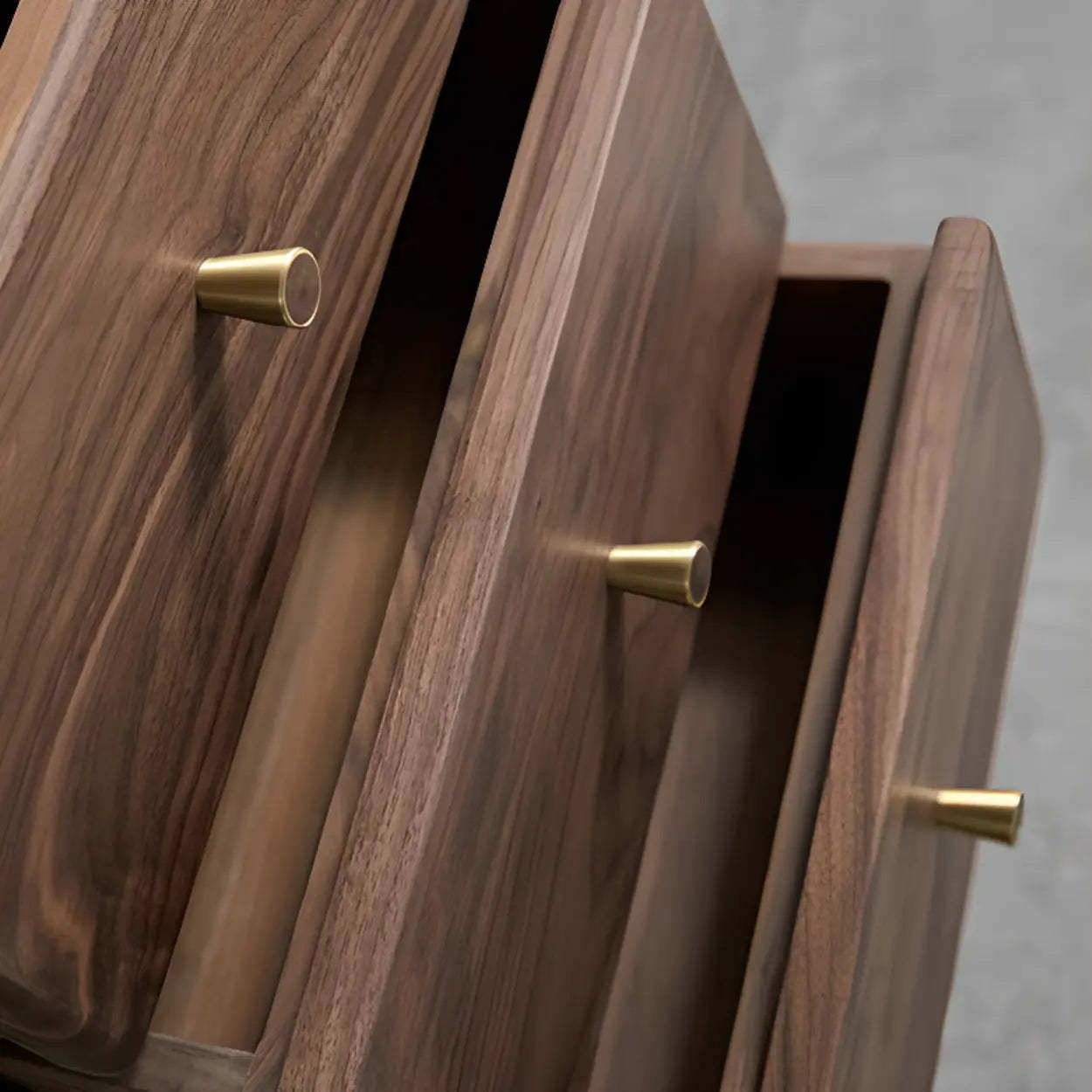 Brown Wood Soft-Close Drawer Side-Storage Writing Desk