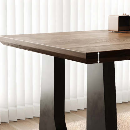 Brown Wood Home Office Writing Desk — Table Only