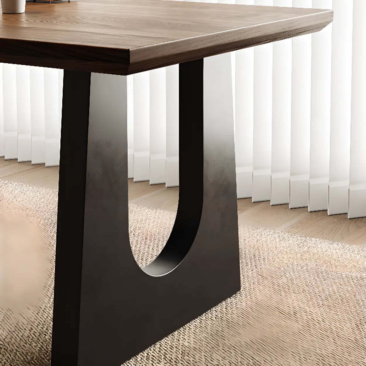 Brown Wood Home Office Writing Desk