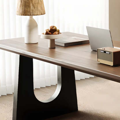 Brown Wood Home Office Writing Desk
