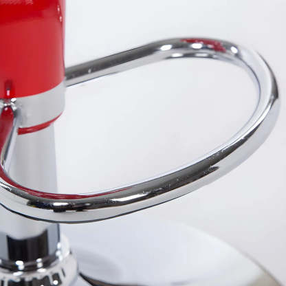 Adjustable Swivel Pedestal Bar Stool with Chrome Base