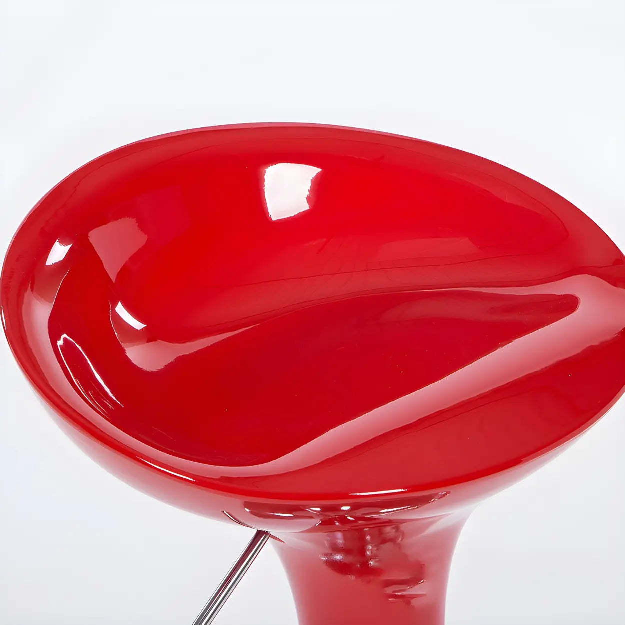 Adjustable Swivel Pedestal Bar Stool with Chrome Base