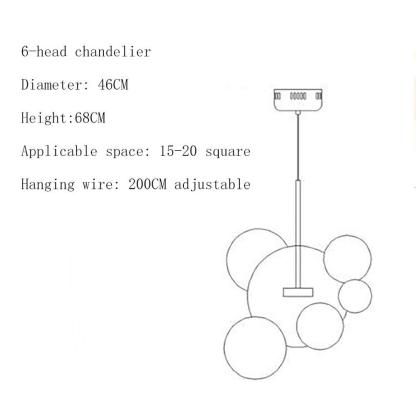 Globe Bubble Glass Pendant Light Modern Pendant Lighting-Lighom