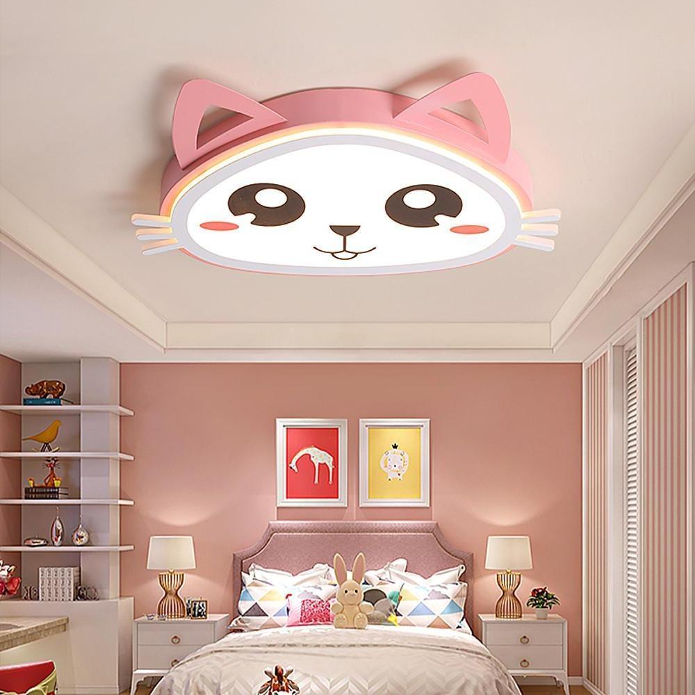 Kitten Kids Bedroom LED Flush Mount