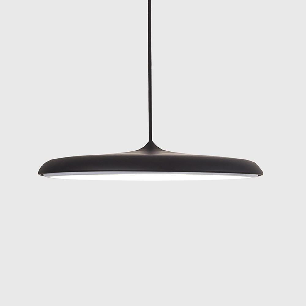 16'' Flat Circular Adjustable Metal LED Modern Pendant Lights Island Lights-Lighom