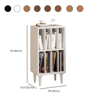Fashion Pine Wood Small Vertical Bookcase