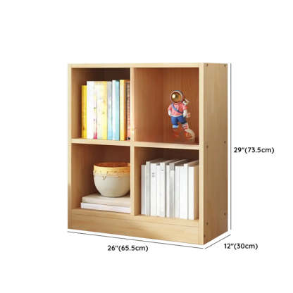 Simple Natural Pine Closed Bookcase