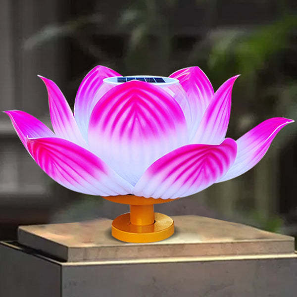 Chinese Solar Lotus LED Outdoor Landscape Light